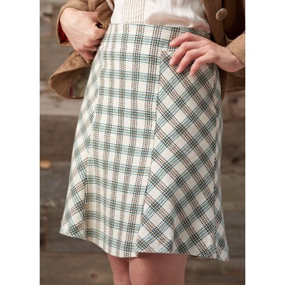 Ann Taylor Loft A-Line Skirt Size 12 | Cotton Wool Blend | 17" Wa - Picture 1 of 6